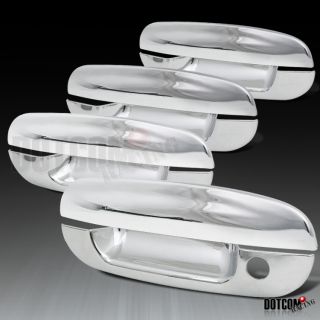 03 07 Cadillac cts ABS Chrome Door Handle 4pcs Covers Trims