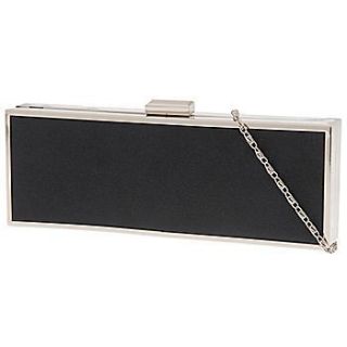 Call it Spring Black satin clutch GENIESSE for any event Brand new 