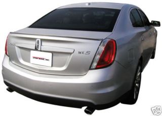 Lincoln MKS All Models Unpainted Spoiler Wing No Drill 3M Tape Trim 