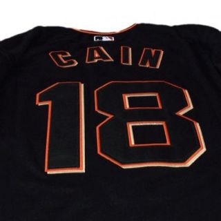 Giants #18 Cain 2010 World Series Black Jersey sz M/L/XL/2XL