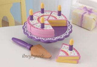 KidKraft Kids Pretend Play Birthday Cake Kitchen Food