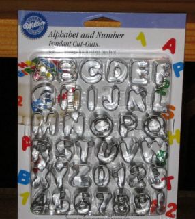   Number Fondant Cut Outs New Cake Decorating Supplies Gum Paste