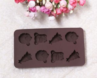   Chocolate Mould Muffin Cake Pan Ice Soap Mold Christmas Cap