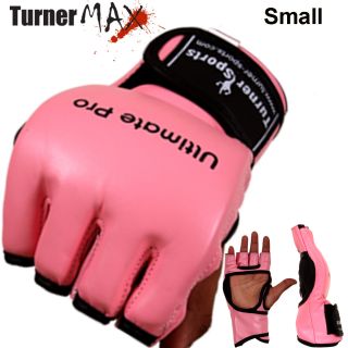 Pink MMA Gloves Ladies Boxing UFC Grappling Cage Small