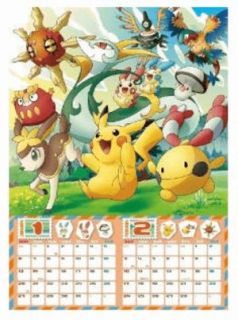   Pocket Monster Pokemon Pikachu Calendar 2013 Best Wishes Japan Import