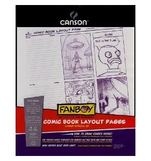 Canson 8½ × 11 Fanboy Comic Book Layout Pages 35 Sheets Acid Free 