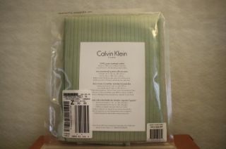 Calvin Klein Home Queen Pillowcases Solid Cotton Sateen Ocean Stripe 