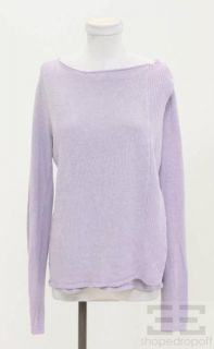 calypso lavender purple linen wrap sweater size m