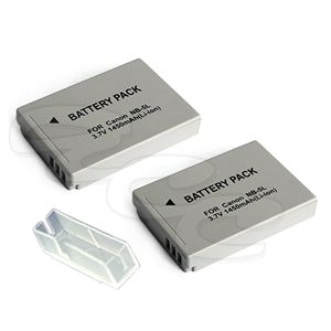2X Battery for Canon NB 5L PowerShot SD850 SD870 Is