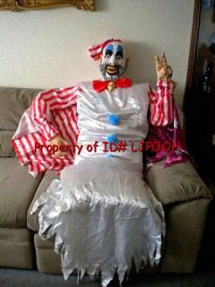 Lifesize Captain Spaulding Evil Clown Halloween Prop Figure Talks 