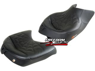 Can Am Spyder RS Corbin 2 Piece Seat Set Black Leather
