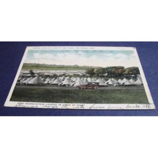 Vintage Postcard Army Camp Dodge Des Moines Iowa