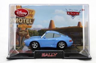 Disney Store Pixar Cars 2 Collectors Case Box Sally Carrera 911 Porche 