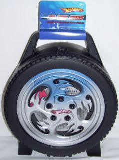 hot wheels 30 car wheel tire carrying carry case new