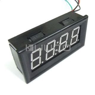   56 LED Dashboard Clocks for Car Yellow LED Panel Display Digital Clock