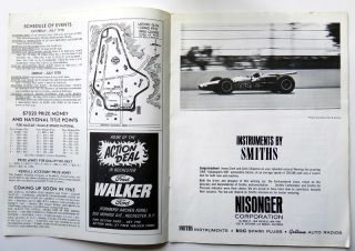 1965 NASCAR Stock Car Racing Program Ned Jarrett Cover w 8pp Watkins 