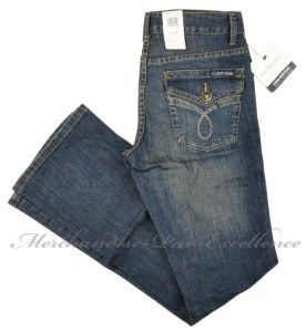 New Womens Calvin Klein Jeans Lean Bootcut WG30A94C Rustic Slim Fit 
