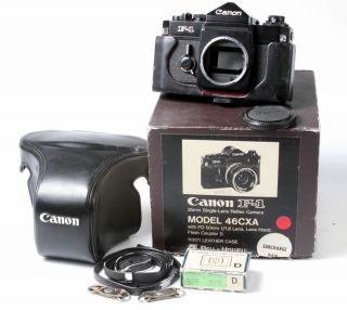 bidding for canon f 1 35mm camera w case and box serial no 224555 good 
