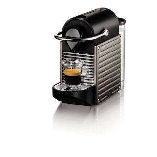 Nespresso by Krups XN300540 Pixie Coffee Machine, Titanium .co 