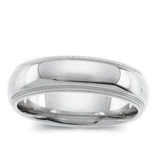 Light Comfort Fit Milgrain Band (5.00 mm) Jewelry 