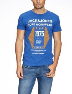 JACK & JONES Herren T Shirt Slim Fit 12059740 Field Tee Core:  