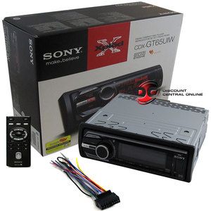 Sony CDX GT65UIW Car Stereo WMA MP3 CD Player w Remote