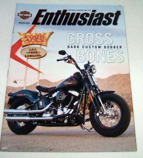 Winter 2008 Harley Davidson Enthusiast Magazine FLSTSB Cross Bones 