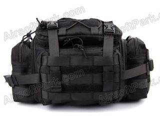 1000D MOLLE Tactical 3 Ways Utility Waist Pouch Bag Balck