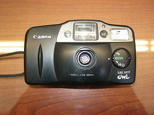 Canon Sure Shot Film Camera Owl 35mm Point and Shoot Auto Focus