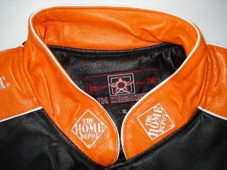 NASCAR Tony Stewart  Leather Emboidered Jacket JH Design L 