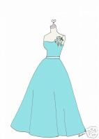 Tiffany Blue Bridesmaid Dress Cards Envelopes