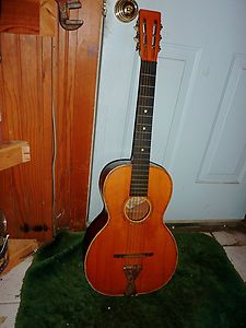 Vintage Lyon & Healy acoustic guitar by Carl Fischers music