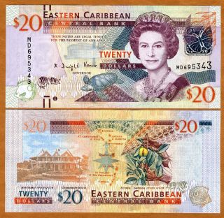 Eastern East Caribbean $20 ND 2012 P 49 New UNC Upgraded
