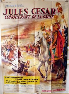 Ceasar The Conqueror 47x63 French 1962 Cameron Mitchell