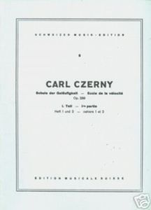 Carl Czerny Schule Der Gelaufigkelt Music Book