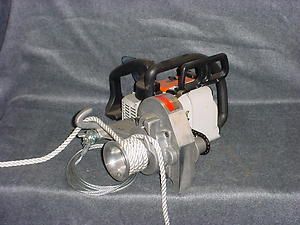 Portable Capstan Rope Winch Chain Saw Mount New