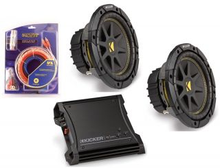 kicker complete car audio system 2 c10 subs zx400 1