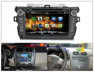 Car Dash DVD GPS Player Radio Stereo Navi System for Toyota Corolla 