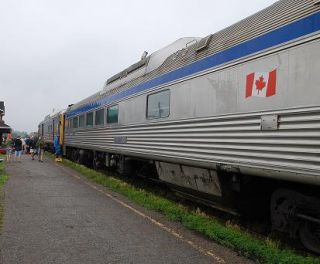 These three photos are of VIA Rail Sudbury White River train