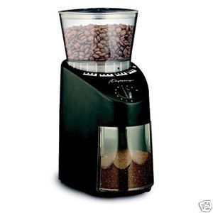 New Capresso Infinity Conical Burr Grinder Black 560