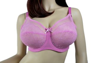   Chic Full Figured Underwire Bra 855186 Pink Carnation Color 668