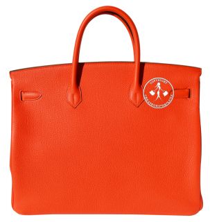 40 Hermes Birkin Handbag New Color Capucine Taurillon Clemence Leather 