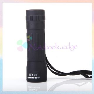 Compact 10 x 25 Monocular Scope for Birdwatching Horse Racing Hunting 