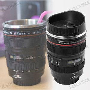 Canon Lens Cup Coffee Mug Camera EOS 24 105mm Model Stainless Gift 