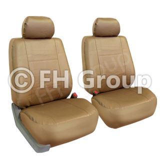   PU Leather Seat Covers w Detachable Headrest Airbag Ready