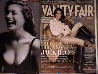 September 2008 Vanity Fair Carla Bruni Cover Sexy Lohan