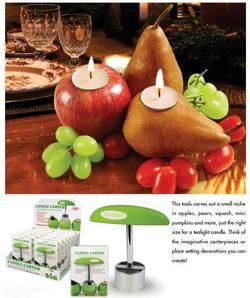 Kitchen Chef Candle Carver Votive Fruit Knife PR Gift Party Decor 