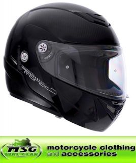 Lazer Monaco Pure Carbon Motorcycle Helmet Large Black