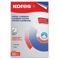 industrias kores pencil carbon paper 8 5 x 11 100 100 box box black 