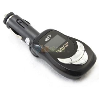 New Car MP3 Player FM Transmitter USB SD MMC Card Reader Black
